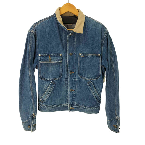 ポロラルフローレン POLO RALPH LAUREN 80s USA製 襟コーデュロイ デニムジャケット メンズ JPN:S